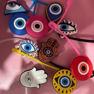 Evil Eye Straw Topper Random Pick ( Read Description )